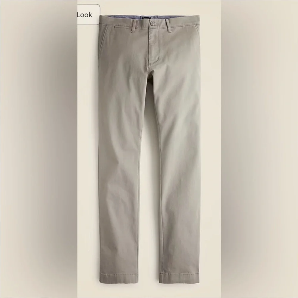 EUC J. Crew Trade Mark Stretch 484 Slim Chino Grey 28x30